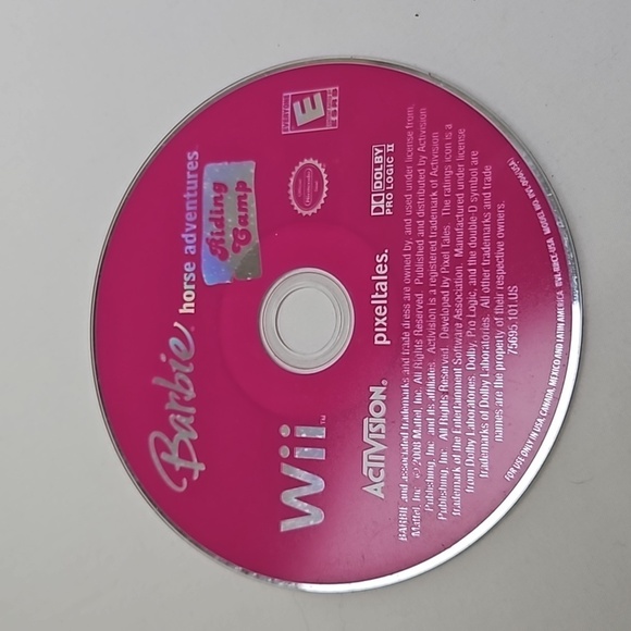 Barbie WII Horse Adventure Riding Camp Game used condition. No case - Picture 1 of 9